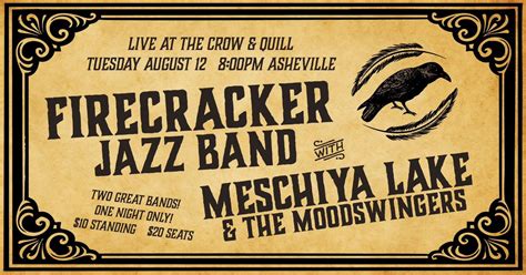 Live Recording at The Crow & Quill! Firecracker Jazz Band / Meschiya ...