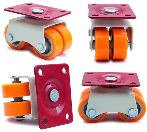 Caneuf Heavy Duty 360 Rotation 4-Wheels Roller Moving Caster - Four ...