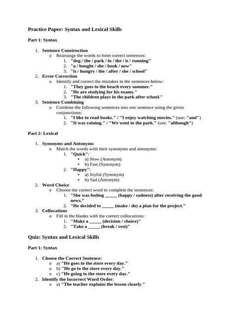 Image result for Syntax Practice