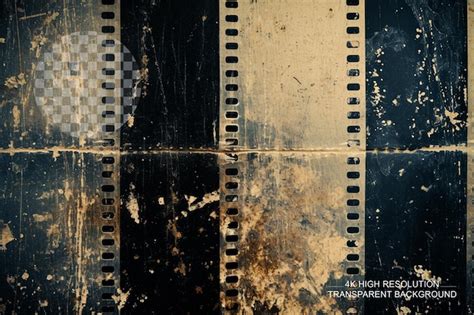 Background of retro film overlay image with scratch dust on transparent ...