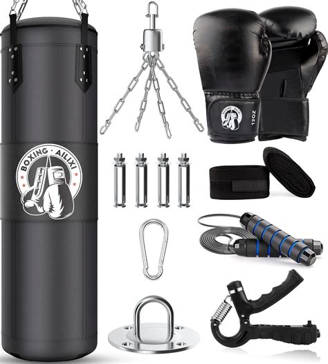Vkahaak 4FT Punching Bag for Adults/Kids, Unfilled Heavy Punching Bag ...