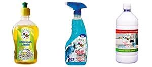 HERBA SHINE WHITE FLOOR CLEANER, DISWASH LIQUID & GLASS CLEANER IN PACK ...