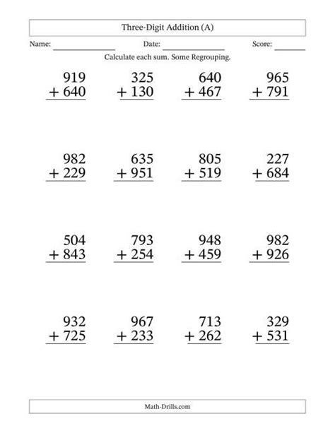 Image result for Hard Math Addition Problems
