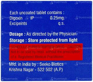 Digioxin 0.25 MG | Order Digioxin 0.25 MG Tablet Online at Truemeds