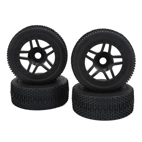 Buy RC Car Tyre, Black RC Truck Tires for 1/7 1/8 1/10 Model Online at ...