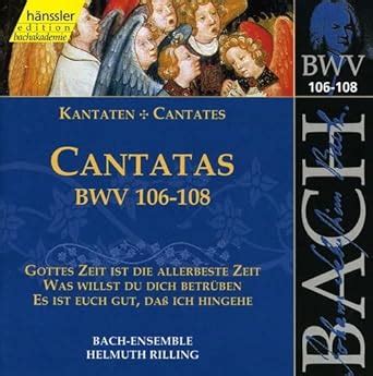 Sacred Cantatas Bwv 106-108 : Various Artists, Bach / Gachinger ...