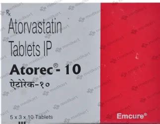 ATOREC 10MG TABLET 10'S Price, Uses, Side Effects & Substitutes | Medkart