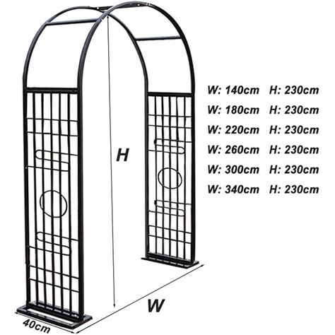 Metal Pergola Arbor, Outdoor Garden Arch with Bases, | Ubuy India