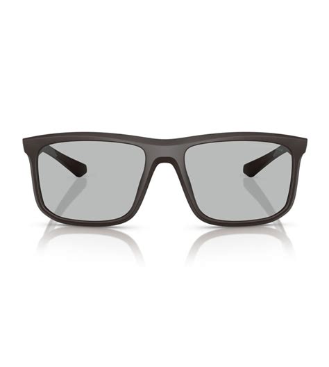 Emporio Armani Men's Grey Square Sunglasses