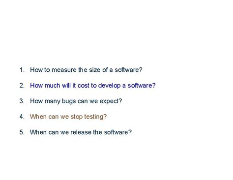 Software Measurement 的图像结果