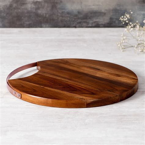 Buy Teak Wood Serving Platter Copper Online at Best Price in India ...
