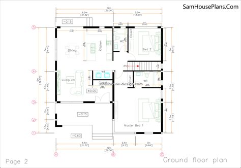 Floor Plan With Dimensions In Meters Pdf - Home Alqu
