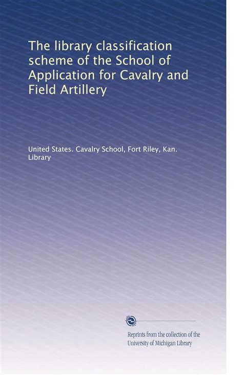 The library classification scheme of the School of Application for ...