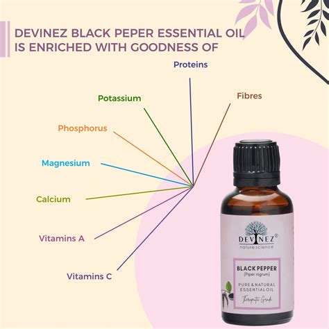 Devinez Black Pepper Essential Oil, 100% Pure, Natural & Undiluted ...