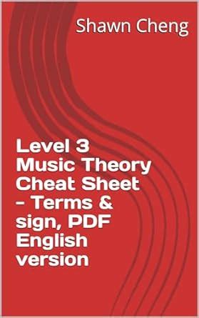 Level 3 Music Theory Cheat Sheet - Terms & sign, PDF English version ...