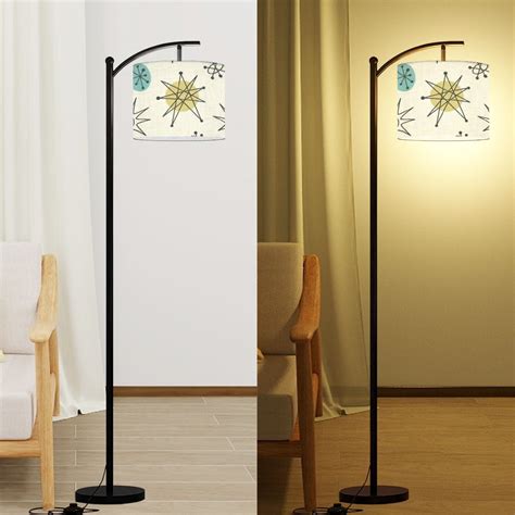 Classic Franciscan Starburst Mid Century Modern Arc Floor Lamp, Retro ...