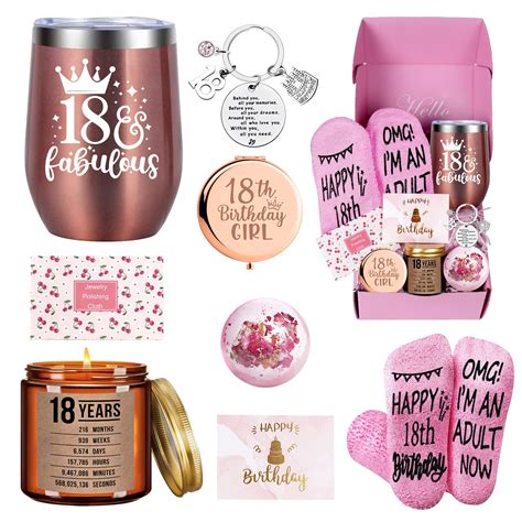 Buy Tecanne 18th Birthday Gifts for Girls, Happy Birthday Gift Baskets ...