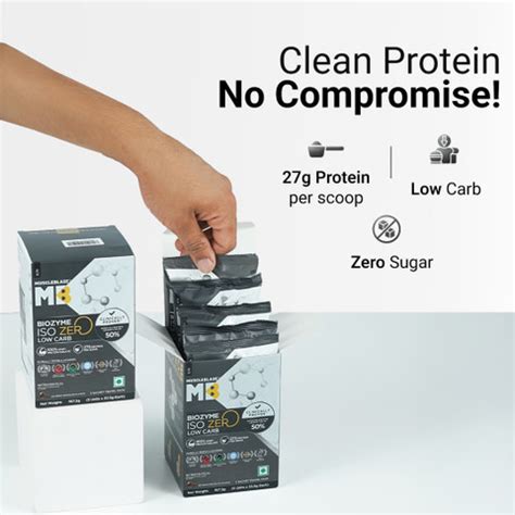 MUSCLEBLAZE Biozyme Iso-Zero,Low Carb Isolate, 5 Sachet Travel Pack ...