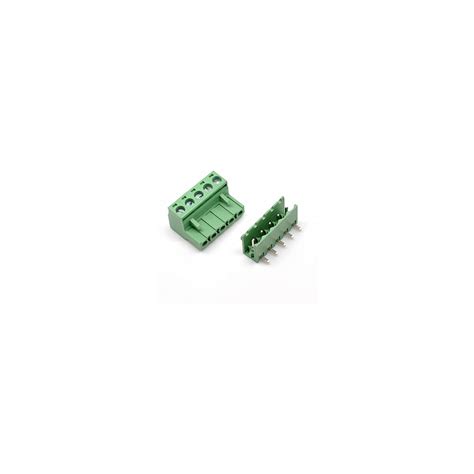 Probots 5 Pin Pluggable Screw Terminal Block Connector - Right Angle-5. ...