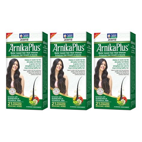 Buy Allen's Arnikaplus Hair Root vitalizer (100 m l x 3 Packs) - May ...