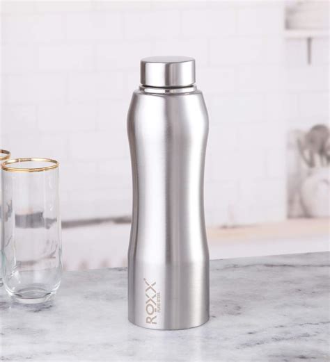 Roxx Benz Steel Bottle, 1000ml, 1-Piece, Silver : Amazon.in: Home & Kitchen