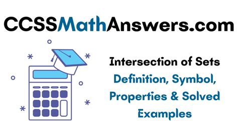 Image result for Intersection Math Definition Example