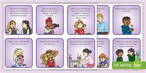 Positive Transition Activity Cards - Early Years - CfE