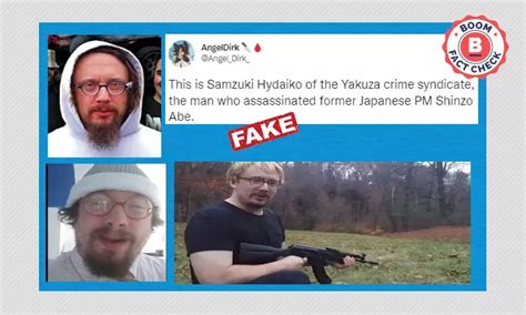 Photos Of US Comedian Sam Hyde Falsely Peddled As Shinzo Abe's Assassin ...