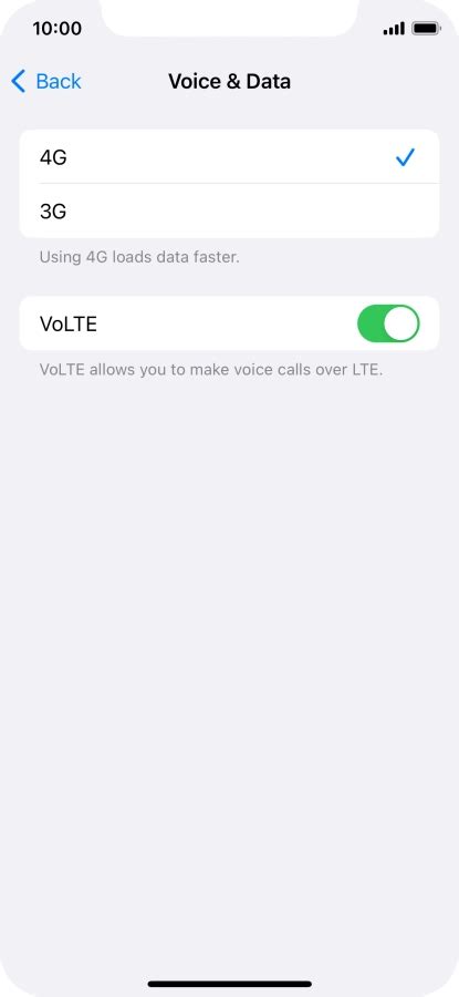 Image result for iPhone Settings Menu Volte