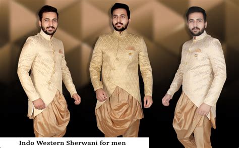 Buy SG RAJASAHAB Indo Western set (OL-12555-CREAM-40) at Amazon.in