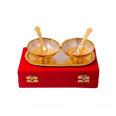 German Silver Bowl Set - Silver & Gold Plated Bowl Set Manufacturer ...