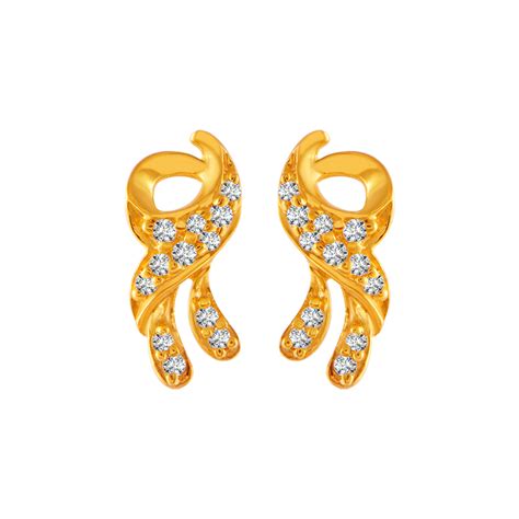 22K Gold Stud Earrings for Women - PC Chandra Jewellers – P.C. Chandra ...