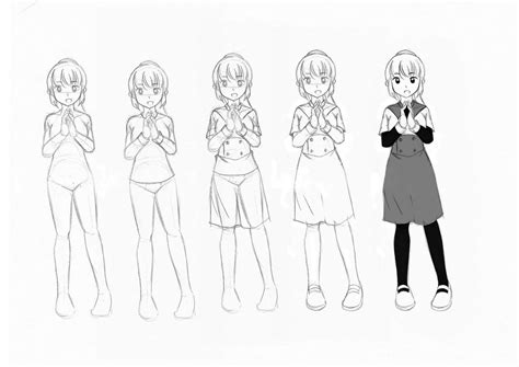Anime girl poses - 70 Images to sketch