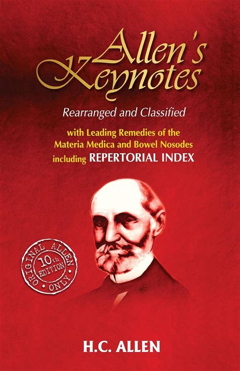 Buy Allens' Keynotes - Rearranged and Classified with Leading Remedies ...