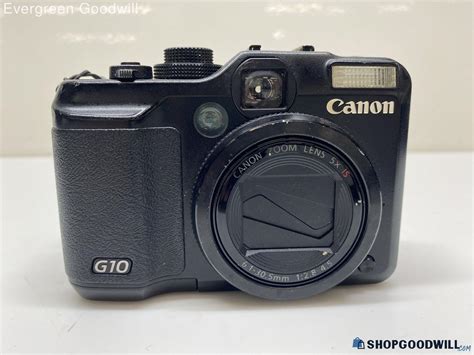 Canon Powershot G10 Digital Camera - Black, Untested P/r | ShopGoodwill.com