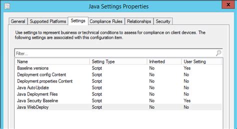Image result for Java Settings