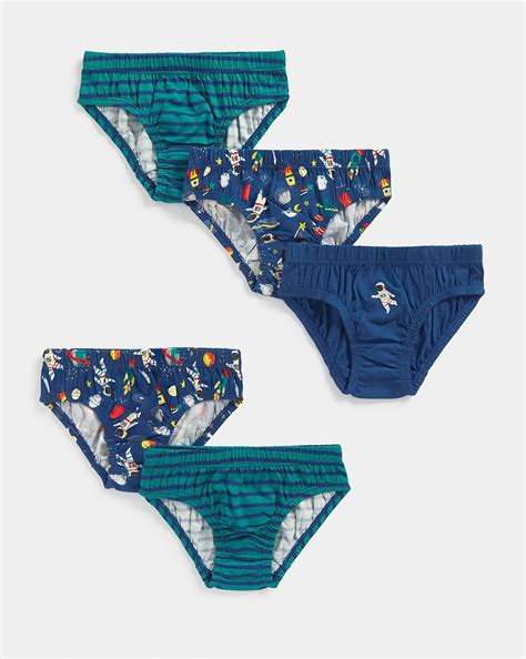 Buy Boys Brief Space Briefs 5 Pack -Multi Online at Best Price | Mothercare