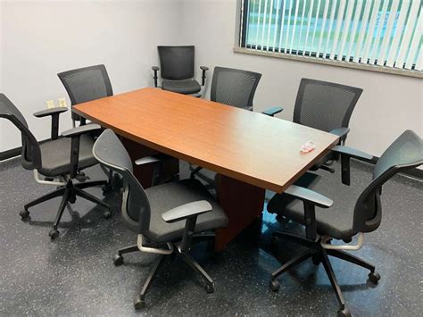CONFERENCE TABLE & CHAIRS