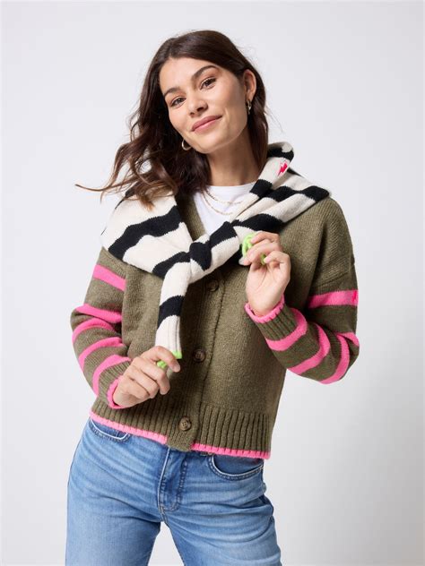 Buy SCAMP & DUDE Green Cardigan with Stripe from Next India