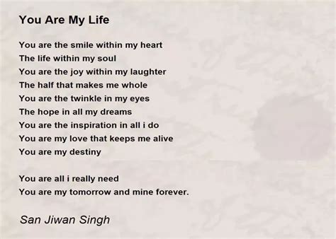 16 Poems About My Life With Rhyme To Inspire You - Poemshubs.com