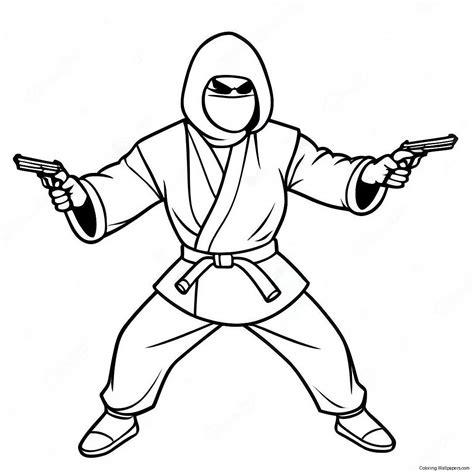 Spy Ninjas Action Posing Coloring Page (5730-4553)