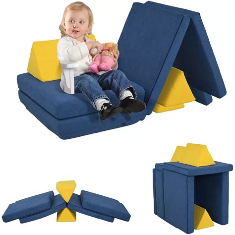 Qaba 6 Pieces Foam Climbing Blocks, Climbing Toys with Washable Cover