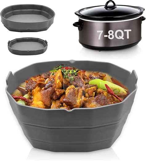 Amazon.com: Crock Pot Liners Large Size 7-8 Quarts, Silicone Slow ...