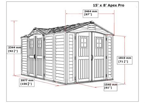 DuraMax 15X8 Apex Pro Vinyl Shed with Foundation [40216] | Free Shipping