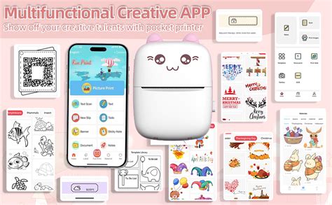 MOROVIK Mini Bluetooth Thermal Printer, Portable Label Printer Inkfree ...