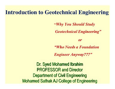 Geotechnical Engineering Overview: Key Concepts & Projects - Studocu