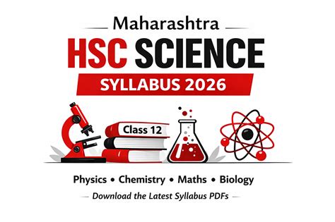 Maharashtra HSC Science Syllabus 2026 Class 12 Subject-Wise PDF Download