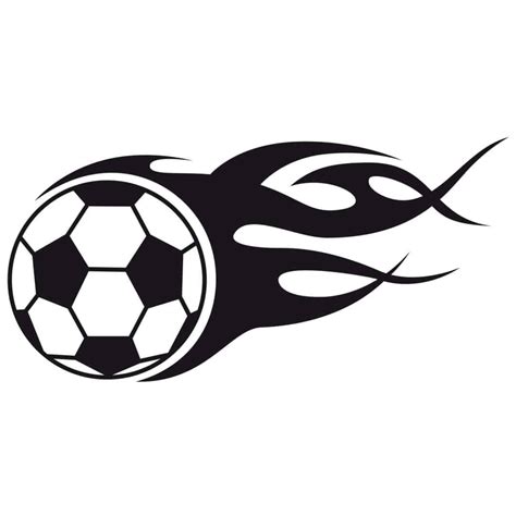 Soccer ball with Fire Tail Wall sticker | wall-art.com