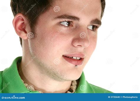 Labret Piercing stock photo. Image of young, white, brunette - 3735640