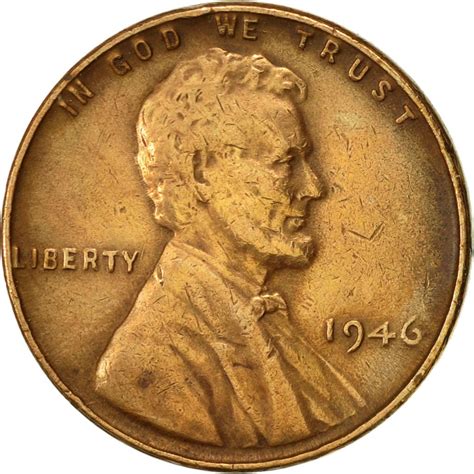 One Cent 1946 Wheat Penny, Coin from United States - Online Coin Club